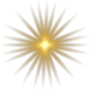 Radiant Sun Graphic PNG image with transparent background