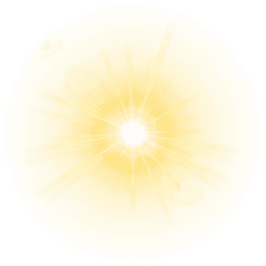 Radiant Sun Illustration PNG image with transparent background