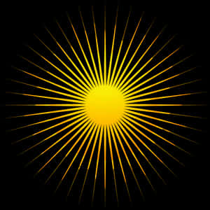 Radiant Sunburst Graphic PNG with transparent background