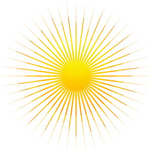 Radiant Sunburst Graphic PNG Image