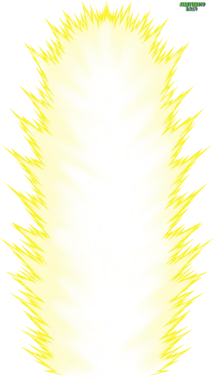 Radiant Yellow Aura PNG Image