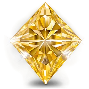 Radiant Yellow Diamond Illustration Png 51 PNG Image