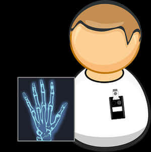 Radiologist Iconwith Xray Image PNG image with transparent background