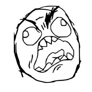 Rage Comic Face Expression.png PNG Image