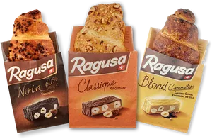 Ragusa Chocolate Croissants Variety PNG Image