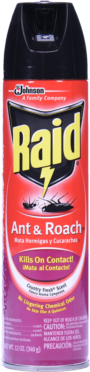 Raid Ant & Roach Killer Country Fresh 12 Oz, HD Png Download PNG