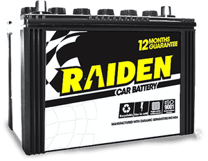 Raiden Car Battery Product PNG image with transparent background