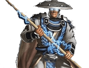 Raiden On Mortal Kombat , Png Download - Raiden Mortal Kombat Staff, Transparent Png PNG image with transparent background