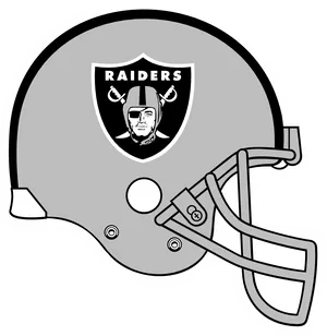 Raiders Football Helmet Graphic PNG Image