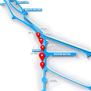 Railway Network Map PNG cog PNG image with transparent background