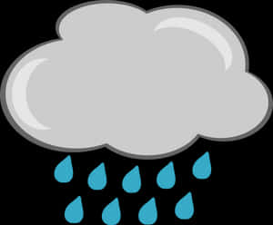 Rain Cloud Clipart PNG image with transparent background