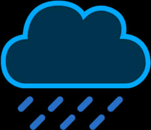 Rain Cloud Icon PNG image with transparent background