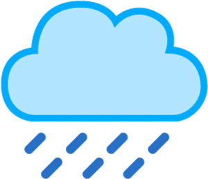 Rain Cloud Icon PNG Image