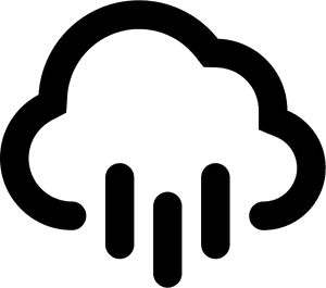 Cloud Of Rain Comments - Rain Symbol Svg, HD Png Download PNG image with transparent background