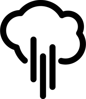 Rain Cloud Icon PNG Image