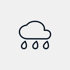 Rain Cloud Icon PNG image with transparent background