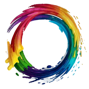 Rainbow Brushstroke Background Png 06292024 PNG Image