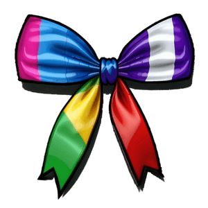 Rainbow Cheer Bow PNG 14 PNG