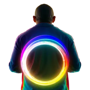 Rainbow Circle Halo Glow Png 62 PNG Image