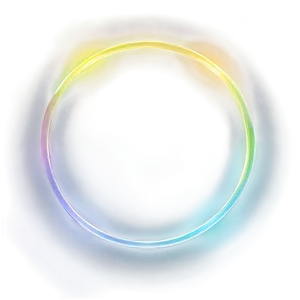 Rainbow Circle Halo Glow Png Dgn91 PNG Image