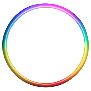 Rainbow Circle Halo Glow Png Pxb PNG Image