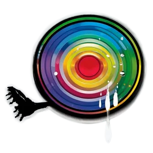 Rainbow Circle Optical Illusion Png Bmb91 PNG Image