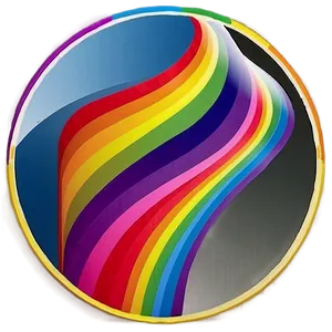 Rainbow Circle Optical Illusion Png Dwj27 PNG Image