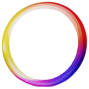 Rainbow Circle Optical Illusion Png Elq PNG Image