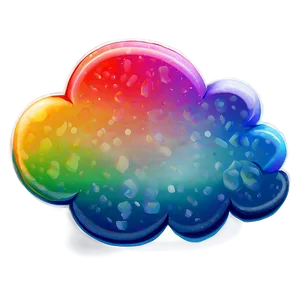 Rainbow Cloud Cute Png Ham PNG Image