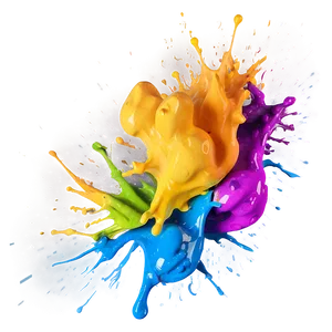 Rainbow Color Splash Png Dmd PNG Image