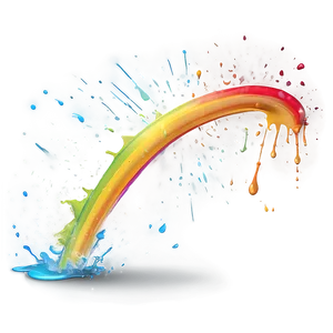 Rainbow Color Splash Png Phh10 PNG Image