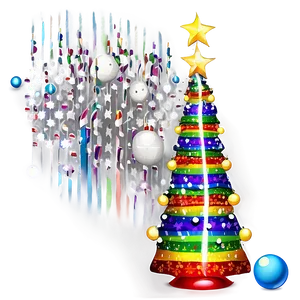 Rainbow Colored Arbol De Navidad Png Ilr67 PNG Image