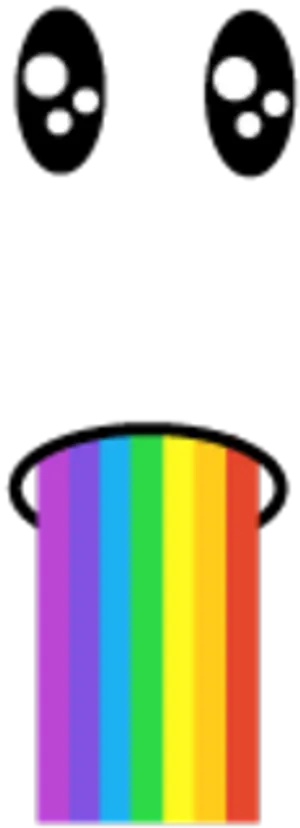 Rainbow Cylinder Roblox Face PNG Image