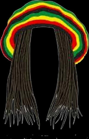 Rasta Hat With Dreads , Png Download - Rasta Clipart, Transparent Png PNG image with transparent background