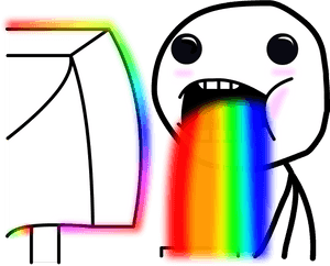Rainbow Drool, HD Png Download PNG image with transparent background