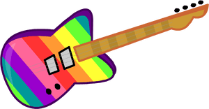 Guitarra Arcoiris Png , Png Download - Guitarra Arcoiris, Transparent Png PNG image with transparent background
