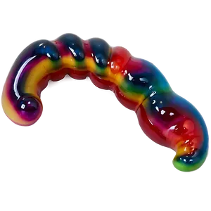 Rainbow Gummy Worm Delight Png 06132024 PNG Image