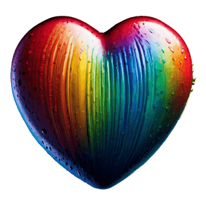 Rainbow Heart Emoji PNG pux45 PNG with transparent background