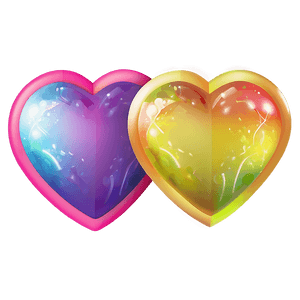 Rainbow Heart Emoji Transparent Clipart pkr13 PNG image with transparent background