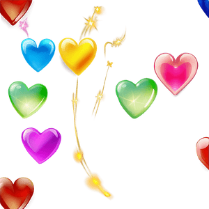 Rainbow Heart Emoji Transparent Clipart wpo87 PNG image with transparent background