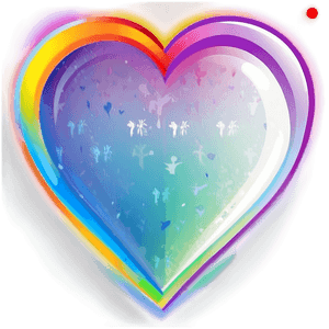 Rainbow Heart Icon PNG 06252024 PNG with transparent background