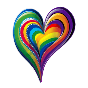 Rainbow Heart Sticker PNG 17 PNG with transparent background