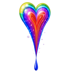Rainbow Heart Transparent Background PNG 90 PNG with transparent background