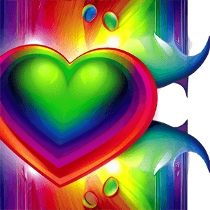 Rainbow Heart Transparent Background PNG ooo97 PNG with transparent background