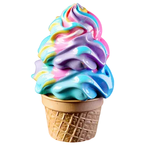 Rainbow Ice Cream Cup Png Wmo12 PNG Image