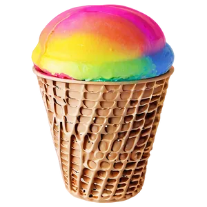 Rainbow Ice Cream Cup Png Yrg PNG Image