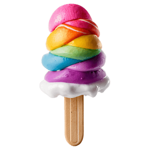 Rainbow Ice Cream Stick PNG vdn97 PNG image with transparent background