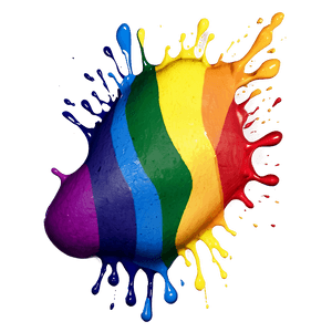 Rainbow Paint Splash PNG phg89 PNG