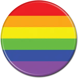 Rainbow Pride Button PNG Image