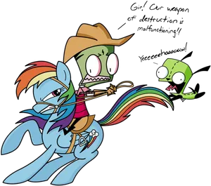 Rainbow Ride Malfunction PNG Image